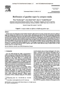 Biofiltration Of Gasoline Vapor By Compost Media Full Circle Mushroom